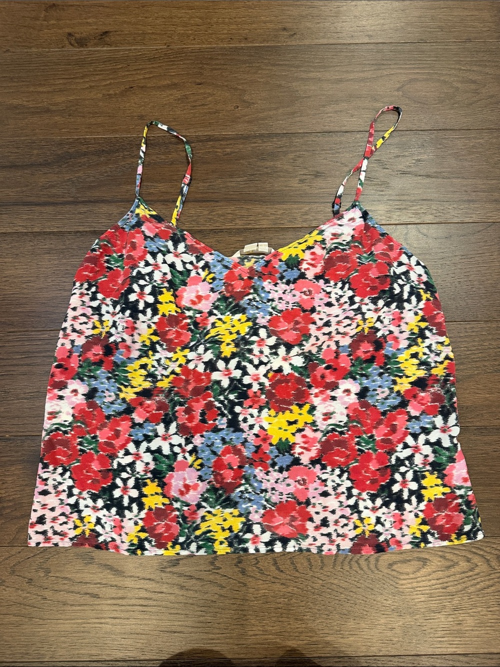 Boden Silk Cami Top Multi, Moire Bloom Women Size 12 - C52-087
